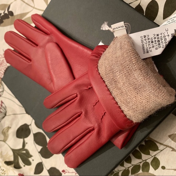 ⛔️SOLD⛔️Authentic Coach leather wool lined Glove - Picture 6 of 8